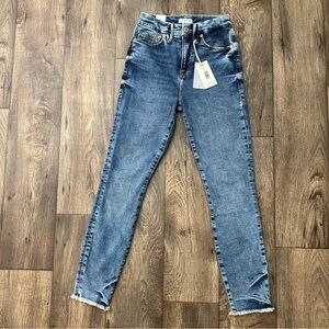Good American Skinny High Rise Jeans blue Denim Women’s Size 0/25
